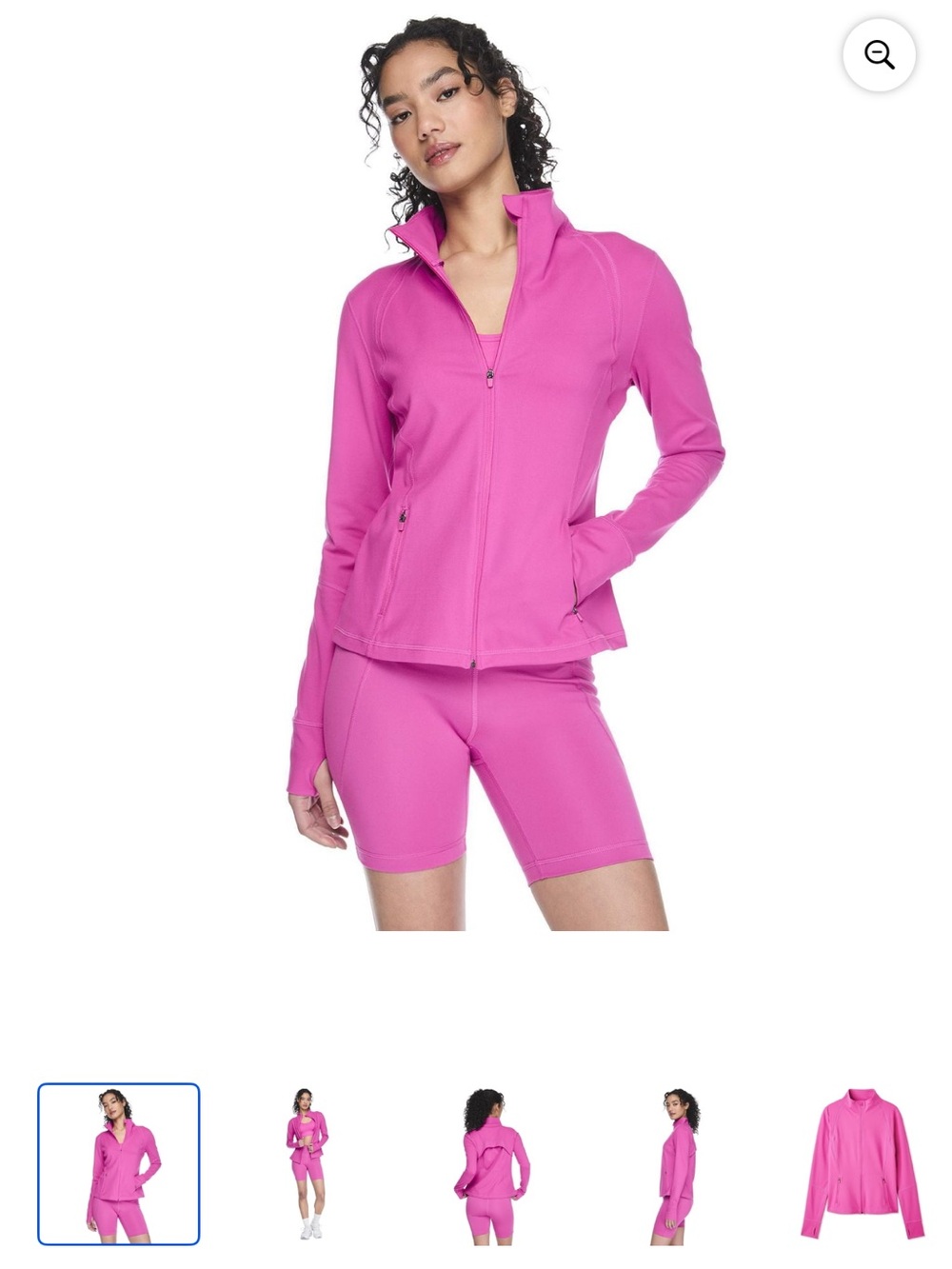 Athletic Works Women’s Pink Active Zip Jacket size Large